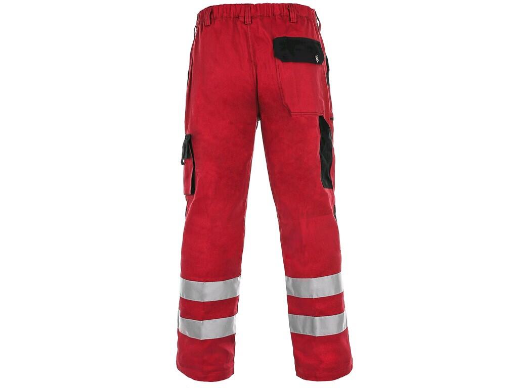 Kalhoty CXS LUXY BRIGHT, pánské, červeno-černé, roz. 58